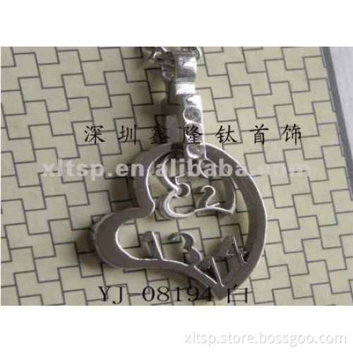 TC56 Lovers Stainless Steel Heart Pendant